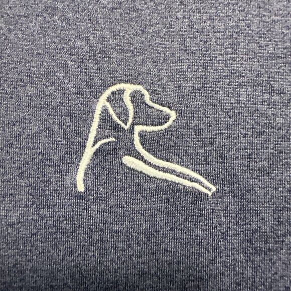 Rhoback Performance Polo Mens XXXL 3XL Solid Blue Heathered Golf Active - Picture 6 of 9